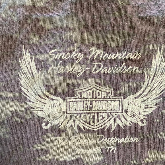 SOLD Harley-Davidson Burnout Long Sleeve Top - Picture 4 of 7